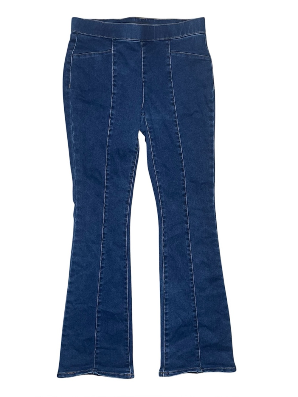 No Boundaries juniors seamed pull on flare jeggings jeans